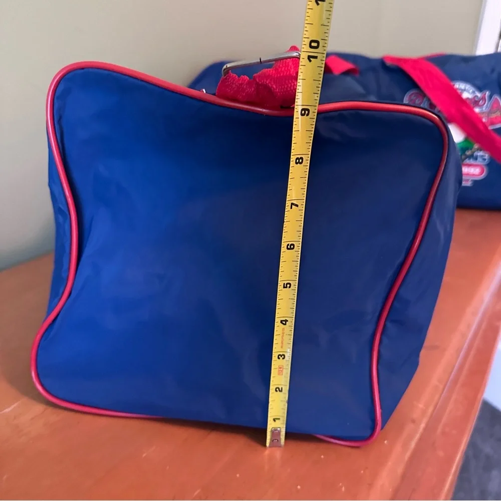 Vintage Atlanta Braves 91 92 Championship Baseball Soft Sided Duffle Gym Bag MLB
